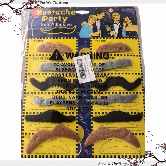 • Self-Adhesive Mustaches • Costume & Photo Props 🥸 - Picture 2 of 4